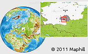 Physical Location Map of Plavskiy, highlighted parent region, highlighted grandparent region
