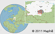 Savanna Style Location Map of Plavskiy, highlighted parent region, highlighted grandparent region