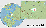 Savanna Style Location Map of Plavskiy, highlighted parent region
