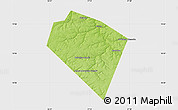 Physical Map of Plavskiy, single color outside