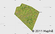 Satellite Map of Plavskiy, single color outside