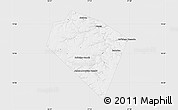 Silver Style Map of Plavskiy, single color outside