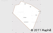 Classic Style Simple Map of Plavskiy, cropped outside