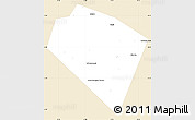 Classic Style Simple Map of Plavskiy, single color outside