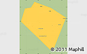 Savanna Style Simple Map of Plavskiy, single color outside