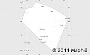 Silver Style Simple Map of Plavskiy