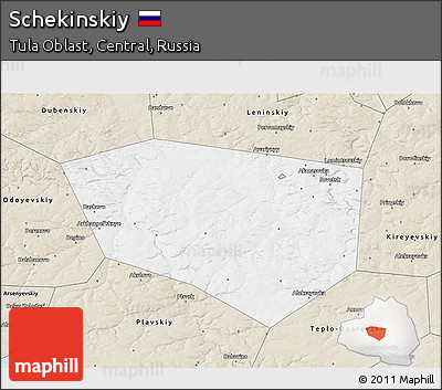 Classic Style 3D Map of Schekinskiy