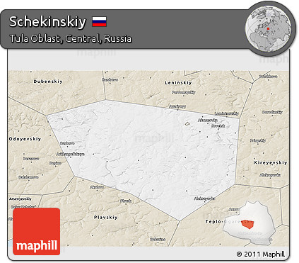 Classic Style 3D Map of Schekinskiy