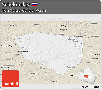 Classic Style 3D Map of Schekinskiy