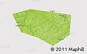Physical 3D Map of Schekinskiy, cropped outside
