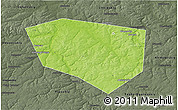 Physical 3D Map of Schekinskiy, darken, semi-desaturated