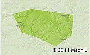 Physical 3D Map of Schekinskiy, lighten