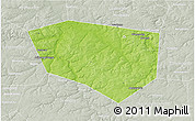 Physical 3D Map of Schekinskiy, lighten, semi-desaturated