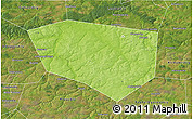 Physical 3D Map of Schekinskiy, satellite outside
