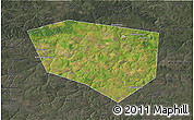 Satellite 3D Map of Schekinskiy, darken, semi-desaturated