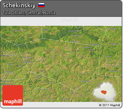Satellite 3D Map of Schekinskiy