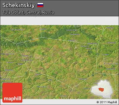 Satellite 3D Map of Schekinskiy