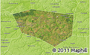 Satellite 3D Map of Schekinskiy, physical outside