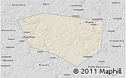 Shaded Relief 3D Map of Schekinskiy, desaturated
