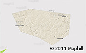 Shaded Relief 3D Map of Schekinskiy, single color outside