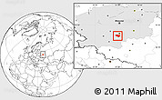 Blank Location Map of Schekinskiy, highlighted grandparent region