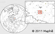 Blank Location Map of Schekinskiy, highlighted parent region