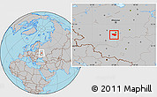 Gray Location Map of Schekinskiy