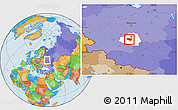 Political Location Map of Schekinskiy, highlighted parent region