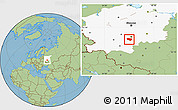 Savanna Style Location Map of Schekinskiy, highlighted grandparent region