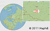 Savanna Style Location Map of Schekinskiy, highlighted parent region