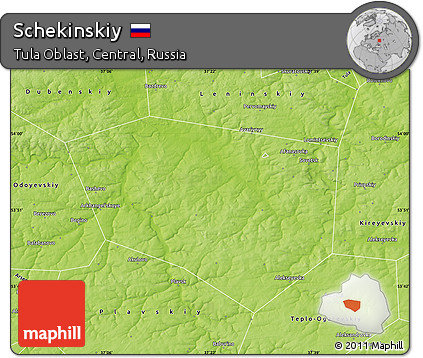Physical Map of Schekinskiy