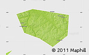 Physical Map of Schekinskiy, single color outside