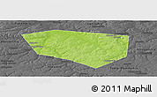Physical Panoramic Map of Schekinskiy, darken, desaturated