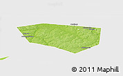 Physical Panoramic Map of Schekinskiy, single color outside