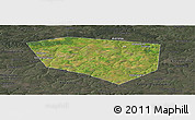 Satellite Panoramic Map of Schekinskiy, darken, semi-desaturated