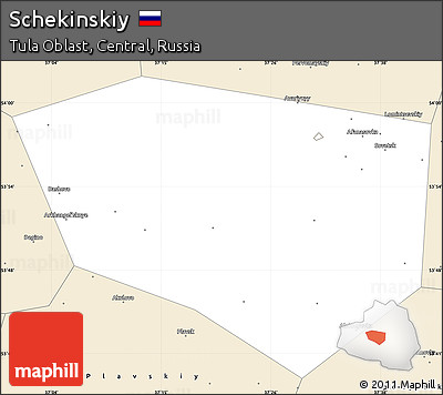 Classic Style Simple Map of Schekinskiy