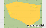 Savanna Style Simple Map of Schekinskiy, single color outside