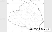 Blank Simple Map of Tula Oblast, cropped outside, no labels