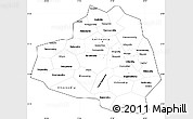 Blank Simple Map of Tula Oblast, cropped outside