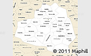 Classic Style Simple Map of Tula Oblast