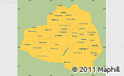 Savanna Style Simple Map of Tula Oblast, single color outside