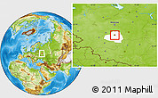 Physical Location Map of Tula, highlighted parent region