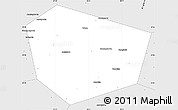 Silver Style Simple Map of Volovskiy