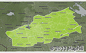 Physical 3D Map of Tver Oblast, darken, semi-desaturated