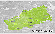 Physical 3D Map of Tver Oblast, lighten, desaturated