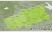 Physical 3D Map of Tver Oblast, semi-desaturated