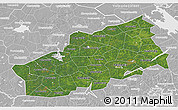 Satellite 3D Map of Tver Oblast, lighten, desaturated