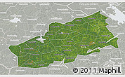 Satellite 3D Map of Tver Oblast, lighten, semi-desaturated