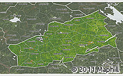 Satellite 3D Map of Tver Oblast, semi-desaturated