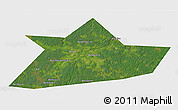 Satellite 3D Map of Belskiy, single color outside
